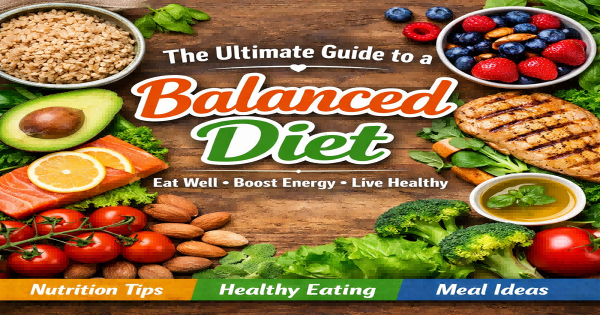 balanced-diet-healthy-food-plate balanced diet plate with vegetables protein grains and healthy fats