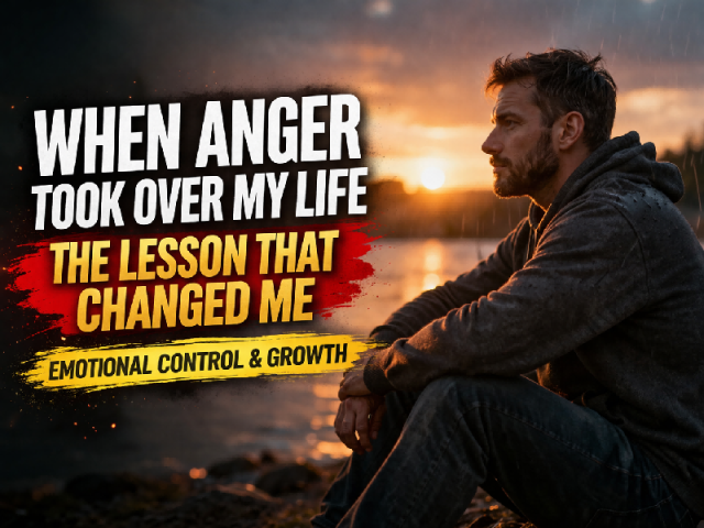 person reflecting after anger emotional control lesson