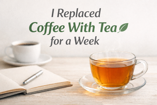 Minimalist lifestyle tea morning routine replacing coffee