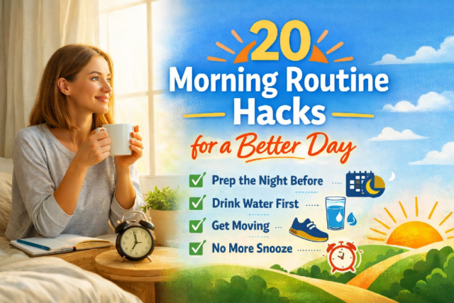 Morning routine for a better day morning routine hacks for a better day