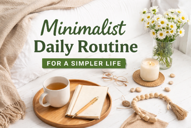 Minimalist morning routine for a calm and intentional start to the day