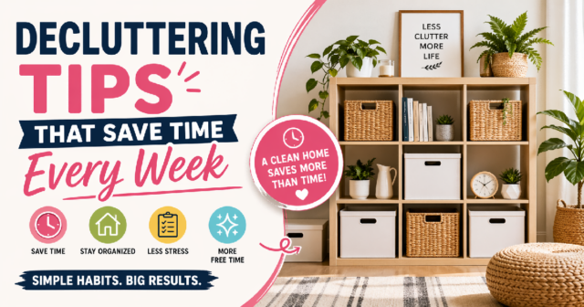 decluttering tips to save time every week