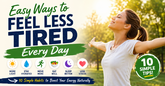 how to feel less tired every day