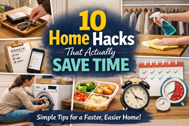 simple home hacks that save time daily