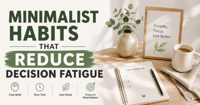 decluttered minimalist living room