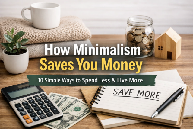 Minimalist home and budgeting concept