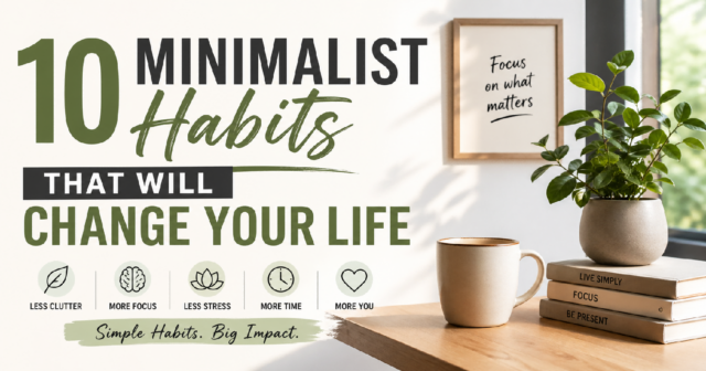 minimalist habits for beginners