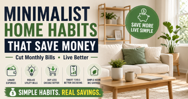 minimalist home setup to reduce monthly expenses