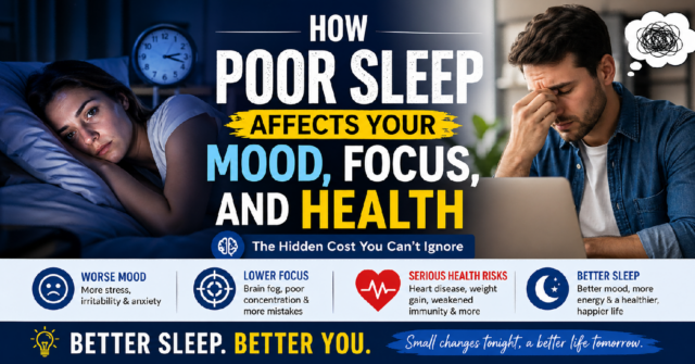 poor sleep effects on mood and focus