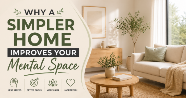 simple minimalist home improving mental clarity