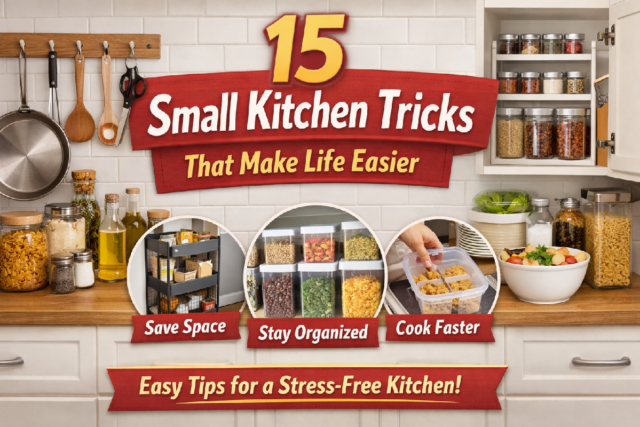 small kitchen tricks to save space and make life easier